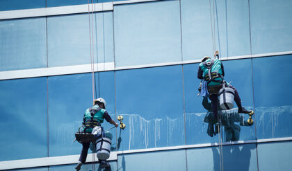 Commercial window cleaning services in London